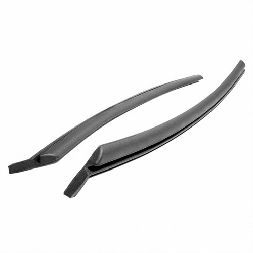 Rear Roll-Up Quarter Window Seals made with steel core. 18-1/4 In. Long. Pair. REAR ROLL UP SEAL 71-